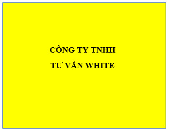 CÔNG TY TNHH TƯ VẤN WHITE